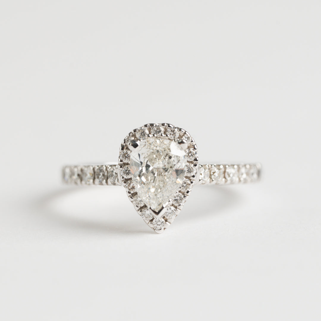 Pear Shape Diamond cluster ring