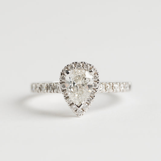 Pear Shape Diamond cluster ring