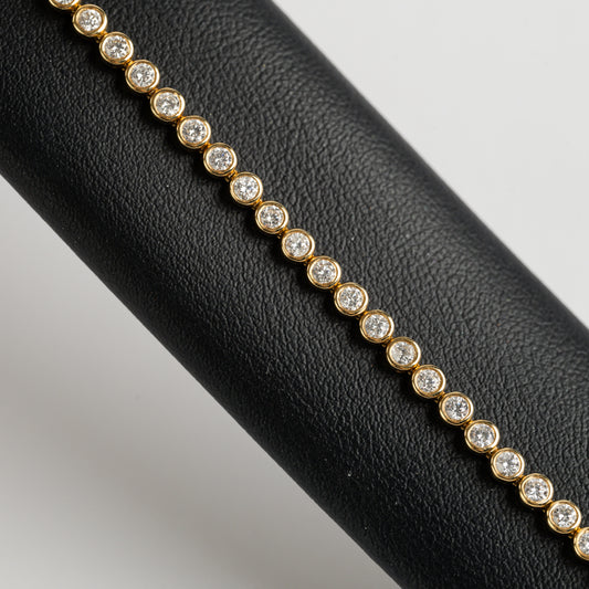 18ct Yellow Gold Diamond Bracelet