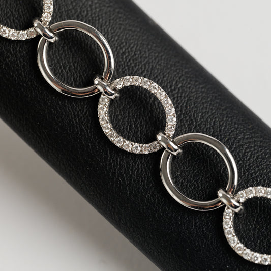 18ct White Gold Daimond Bracelet