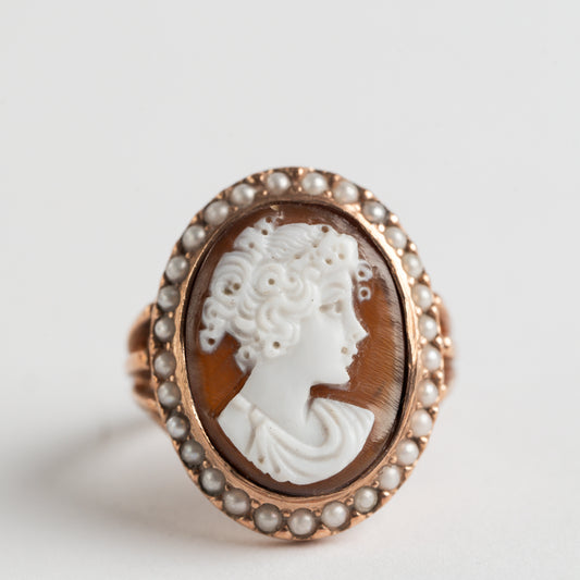 9ct Rose Gold Cameo Ring