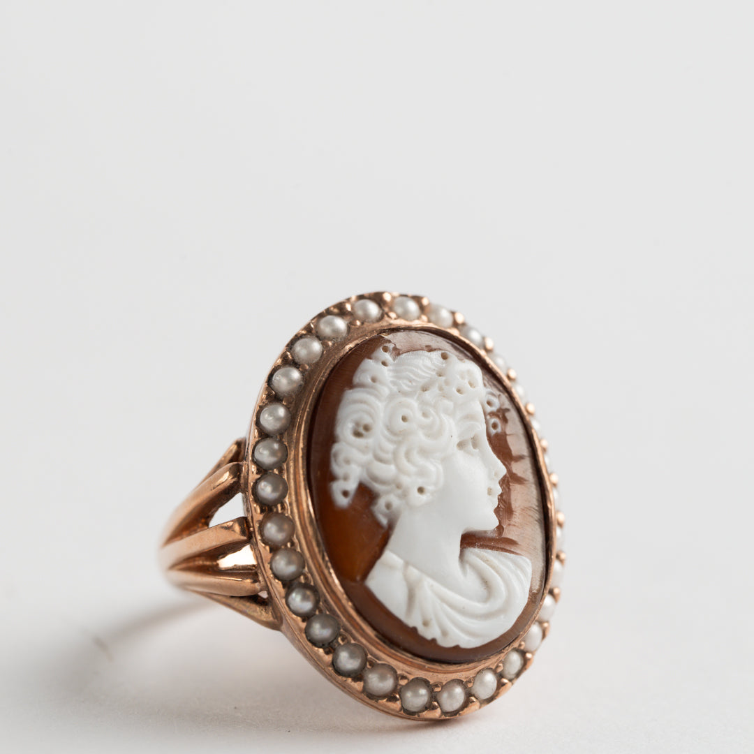 9ct Rose Gold Cameo Ring