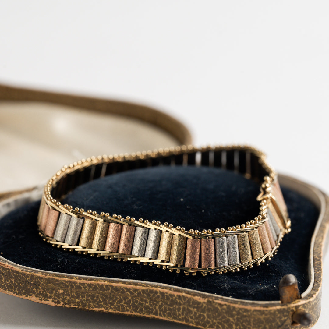 9ct Tri coloured Gold Bracelet