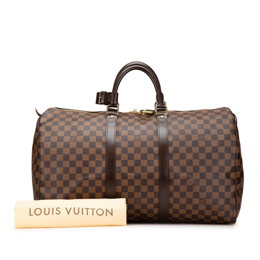 Louis Vuitton Damier Ebene Keepall 50