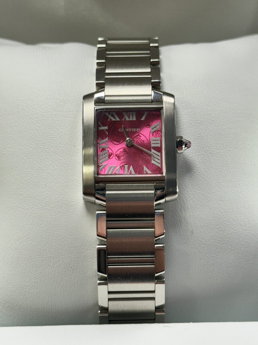 2008 Cartier Tank Francaise - “Raspberry Dial”