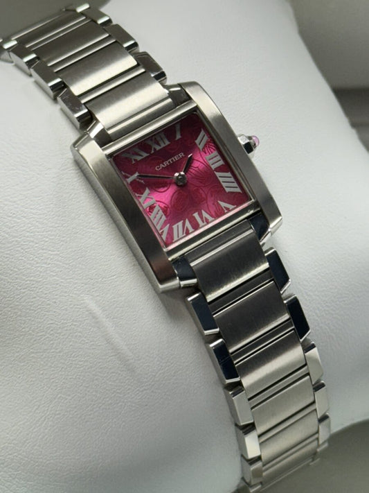 2008 Cartier Tank Francaise - “Raspberry Dial”