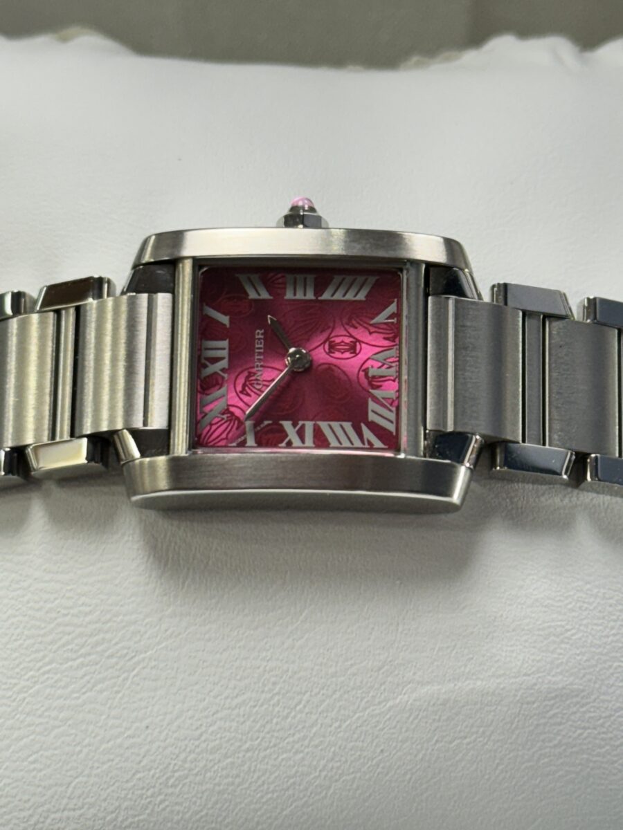 2008 Cartier Tank Francaise - “Raspberry Dial”