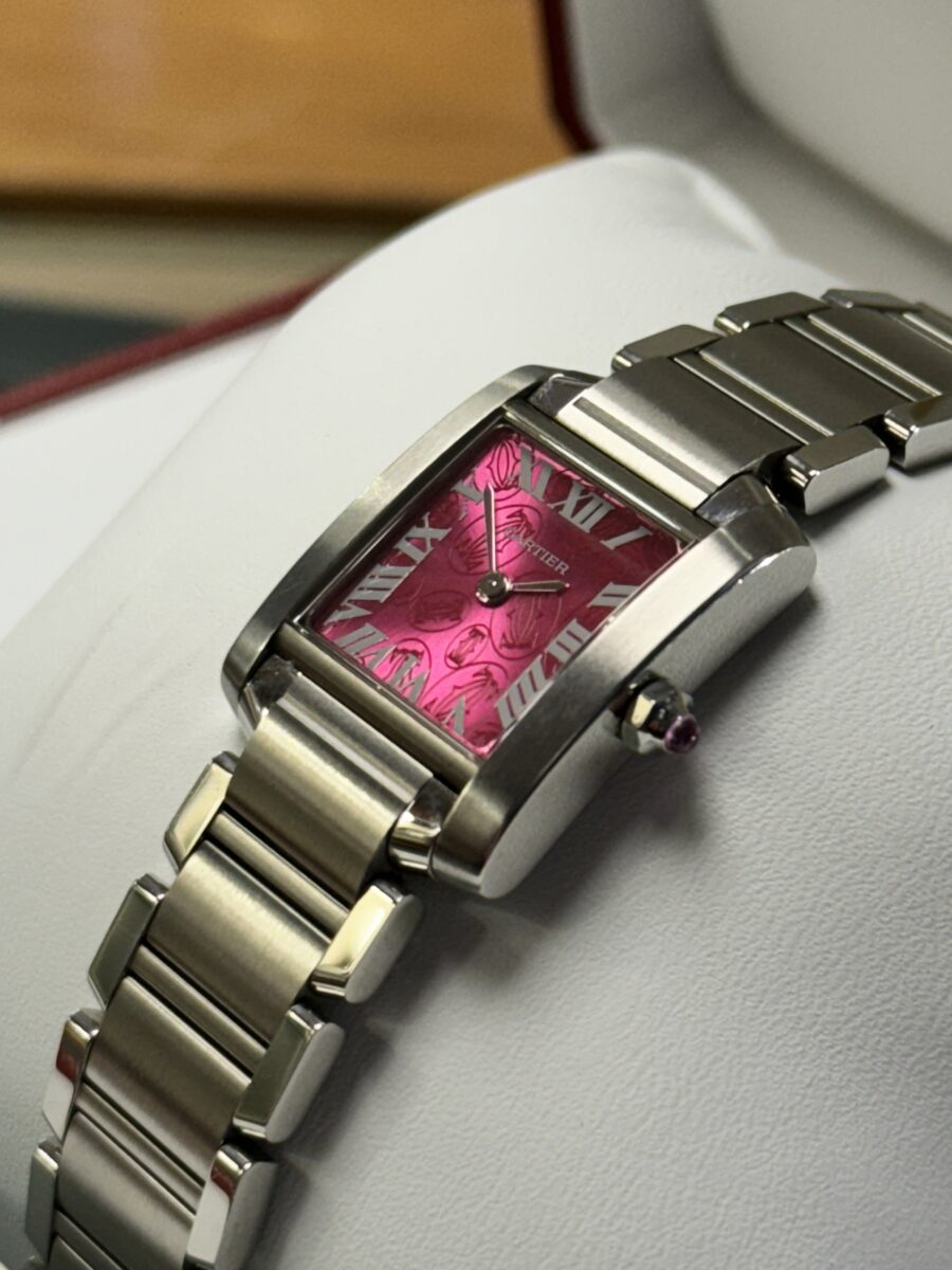 2008 Cartier Tank Francaise - “Raspberry Dial”