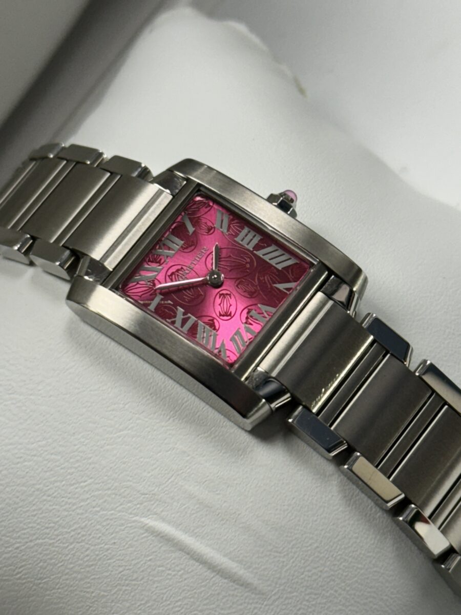 2008 Cartier Tank Francaise - “Raspberry Dial”