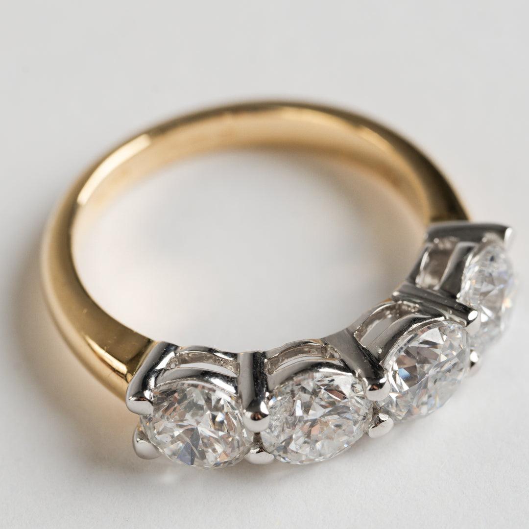 2.90ct Four Stone Diamond Ring