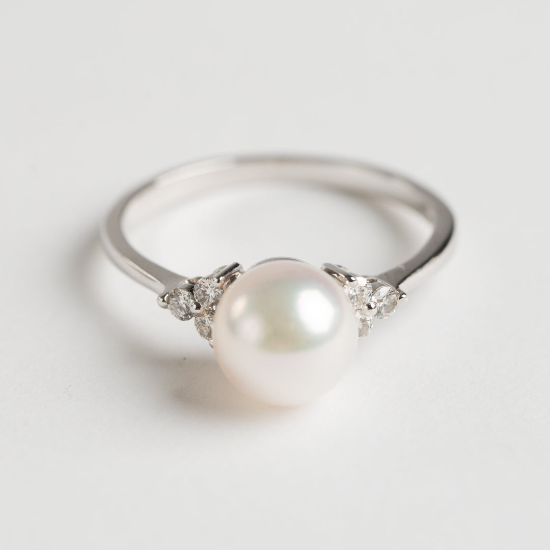 Pearl and Diamond ring