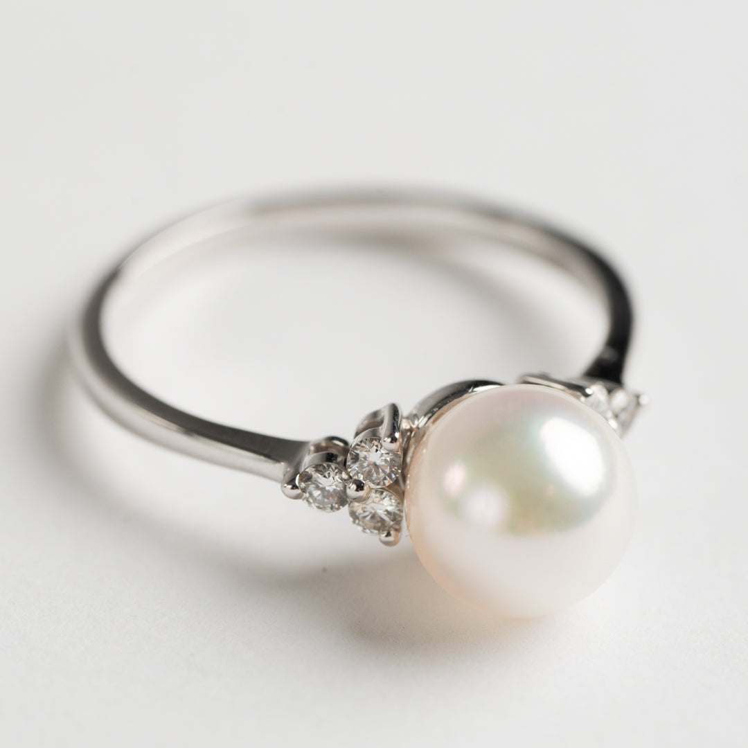 Pearl and Diamond ring