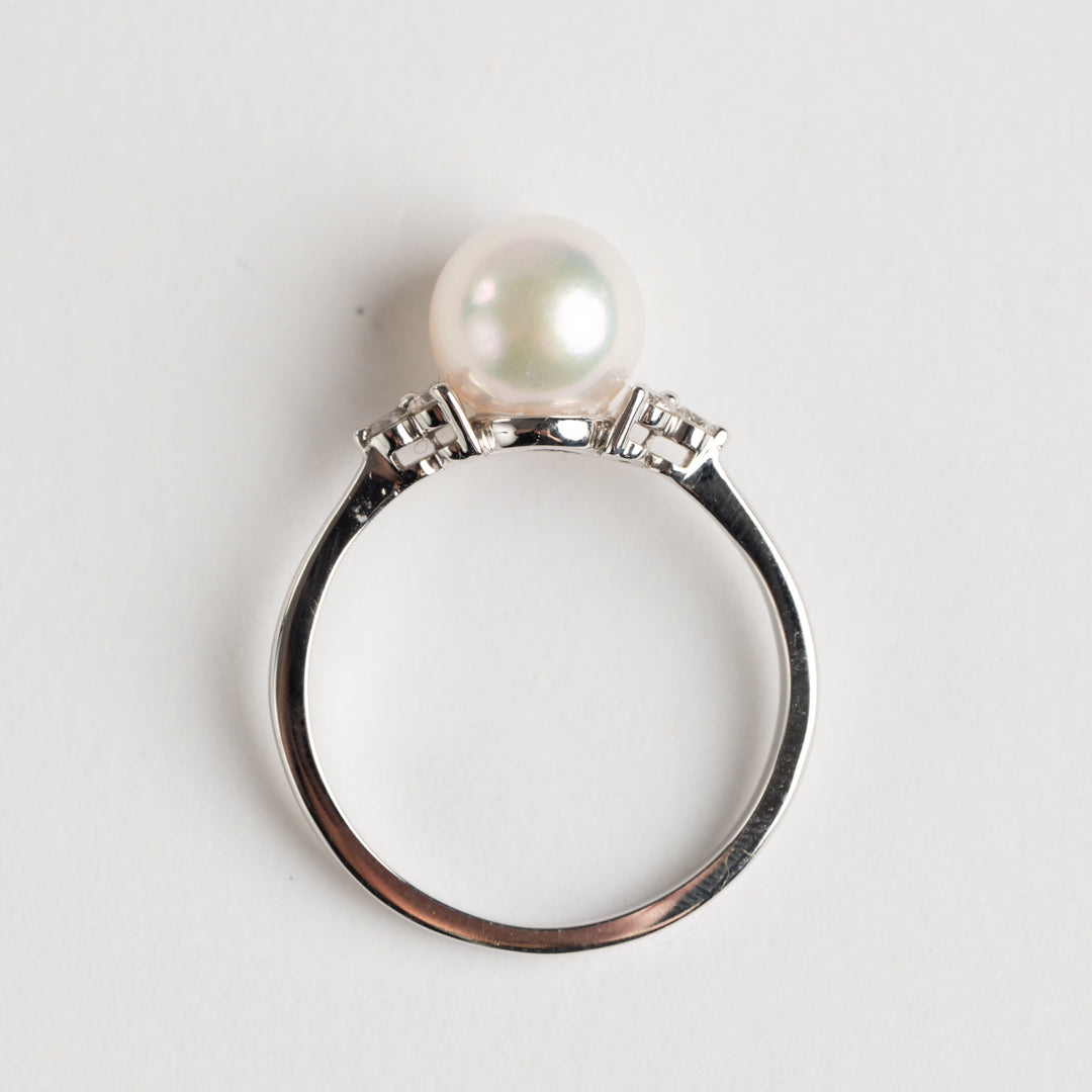 Pearl and Diamond ring