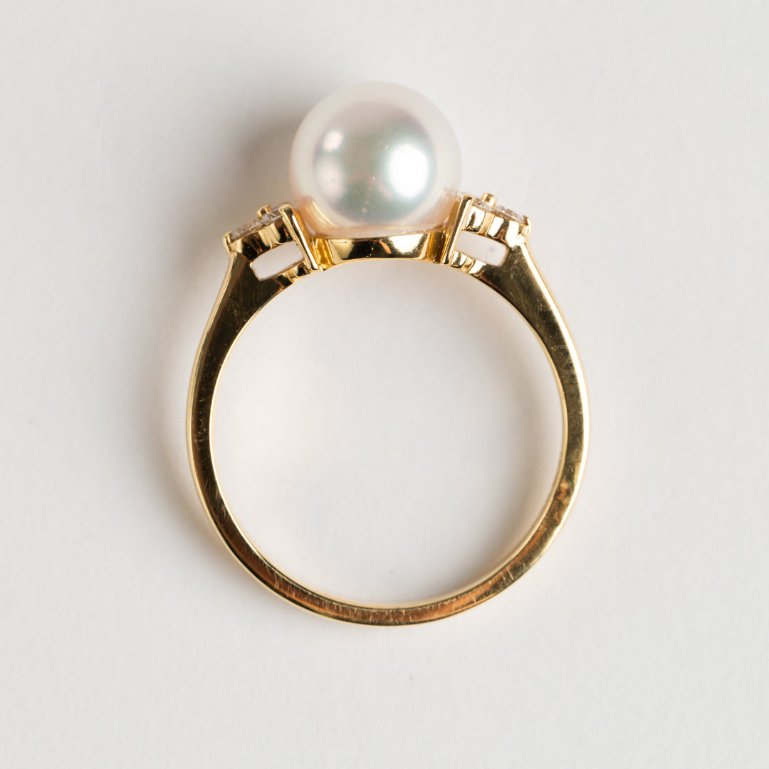Pearl and Diamond ring