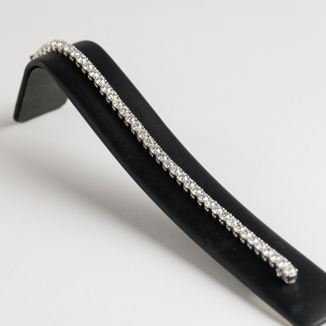 12ct White Gold Diamond Bracelet