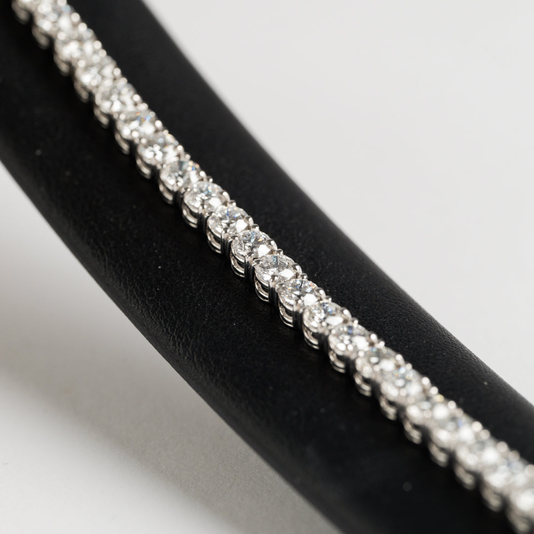 12ct White Gold Diamond Bracelet