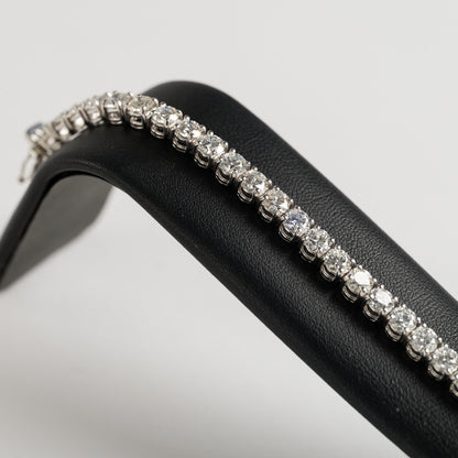 12ct White Gold Diamond Bracelet