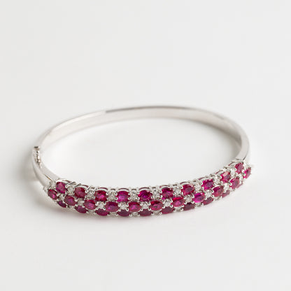 Ruby and Diamond Bangle