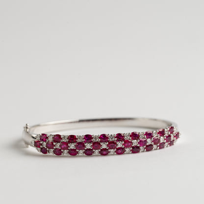 Ruby and Diamond Bangle