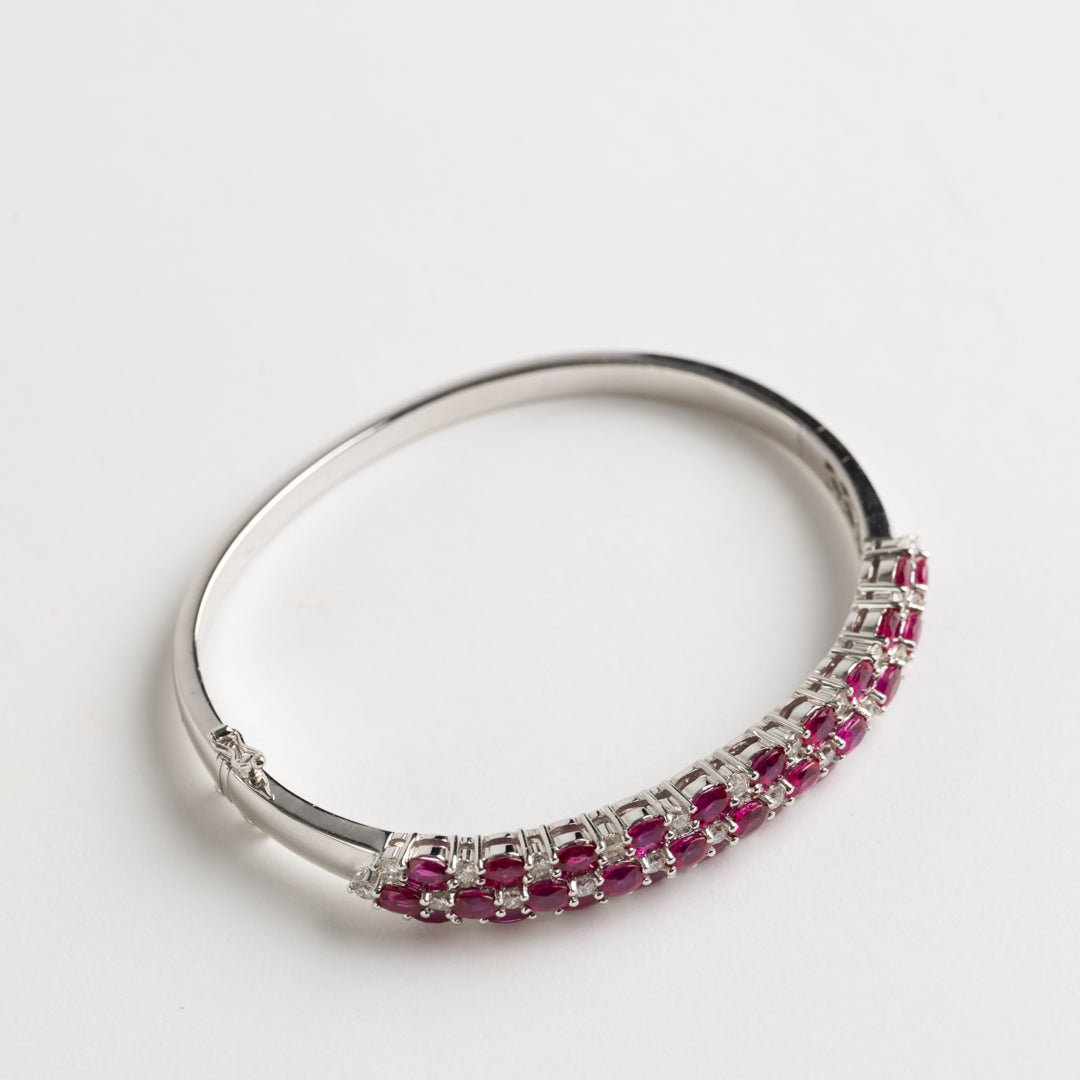 Ruby and Diamond Bangle