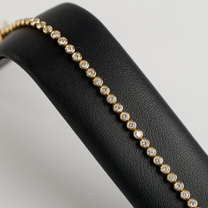 18ct Yellow Gold Diamond Bracelet