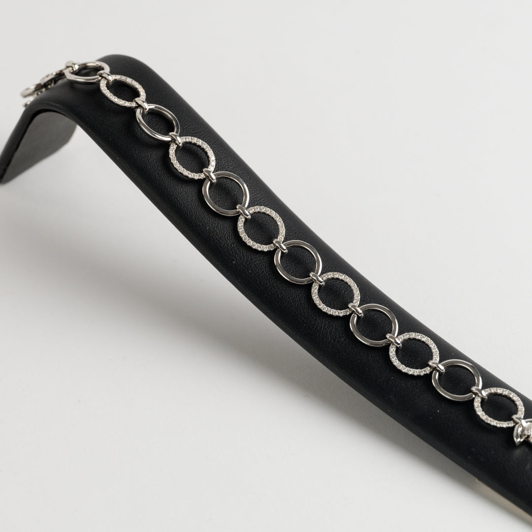 18ct White Gold Daimond Bracelet