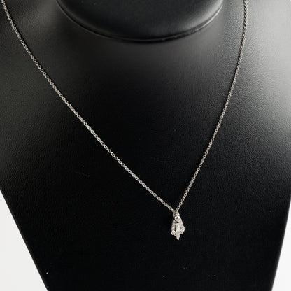 18ct White Gold Diamond Pendant on Chain