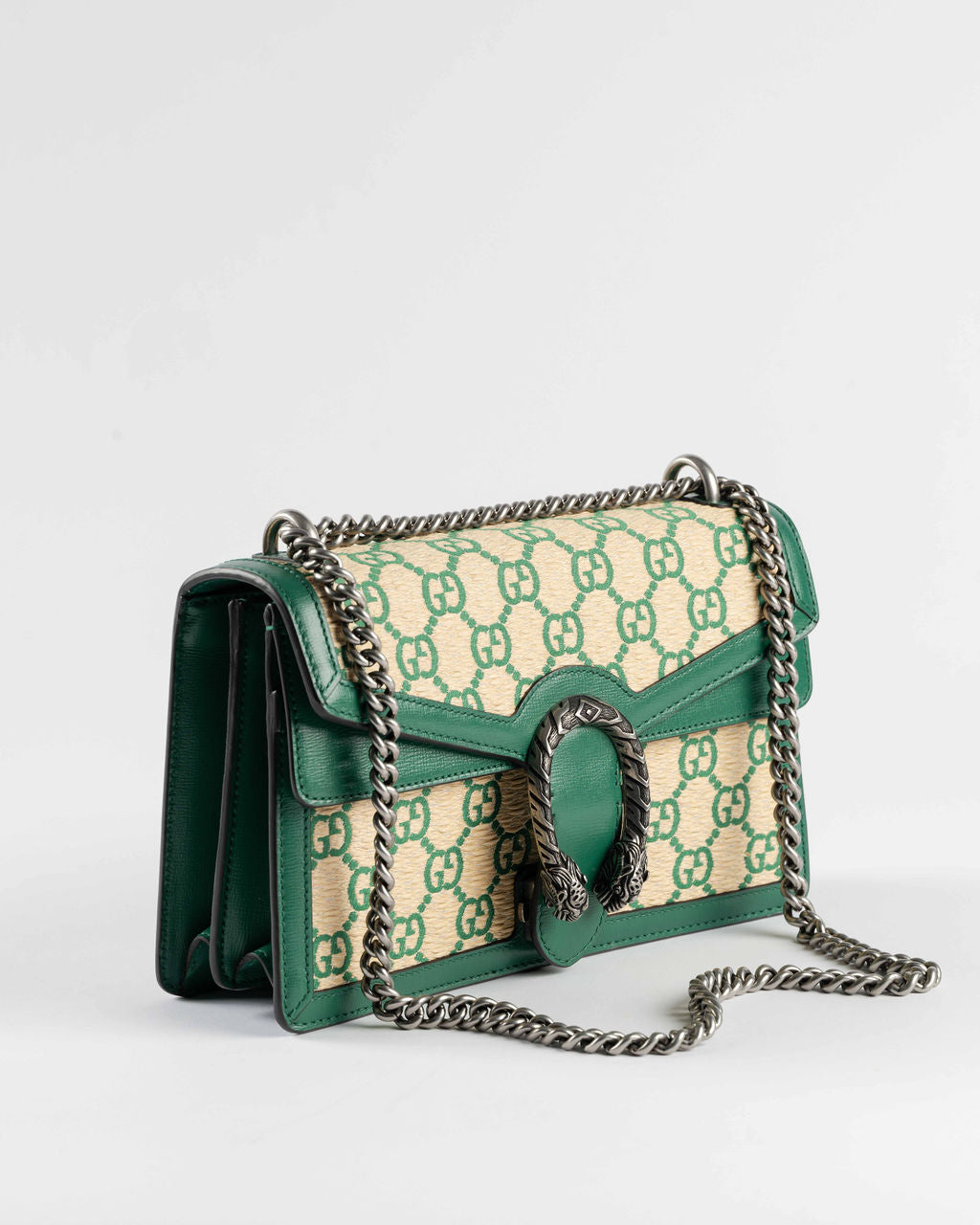 Gucci Dionysus Straw GG Shoulder Bag
